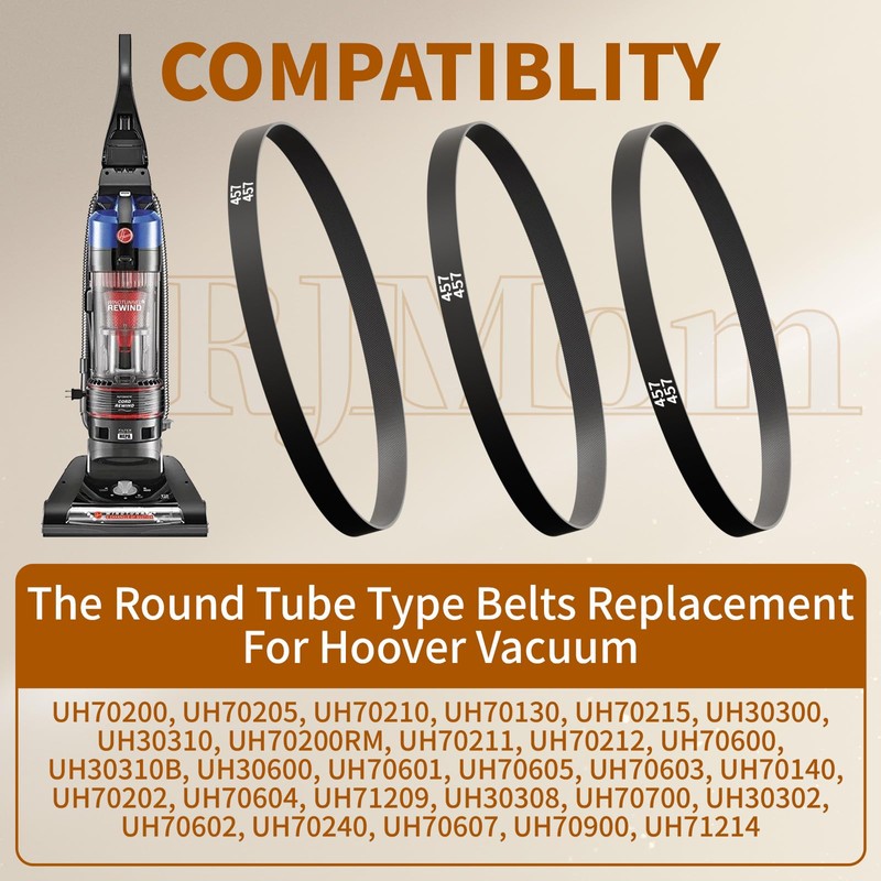 562289001 Vacuum Belt MS 12.8X457 for Hoover Vacuum Belt Replacement