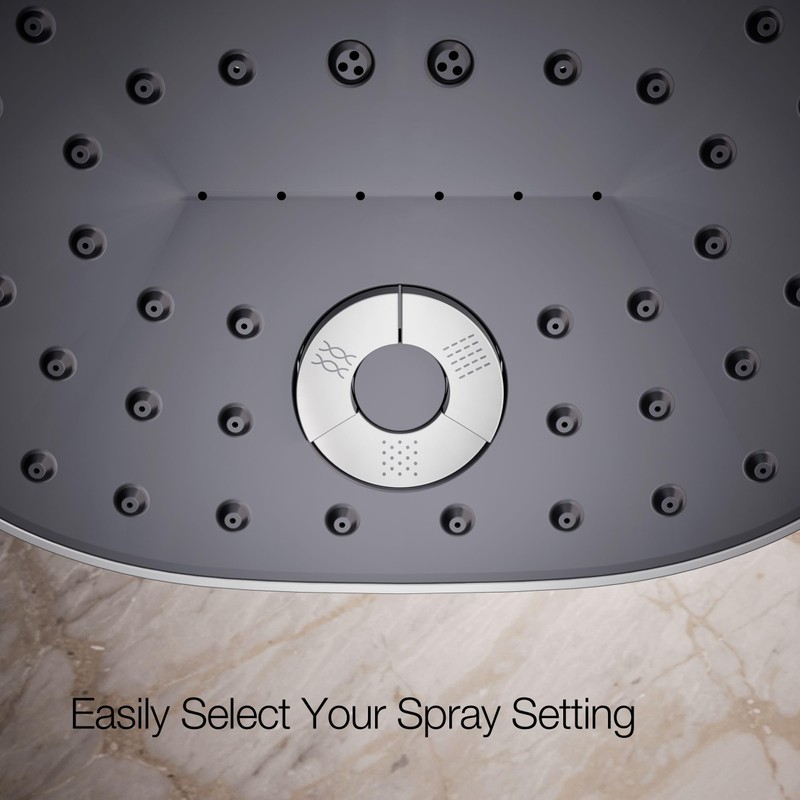 Kohler 26290-G-CP Statement® Three-function showerhead, 1.75 gpm, Polished Chrome