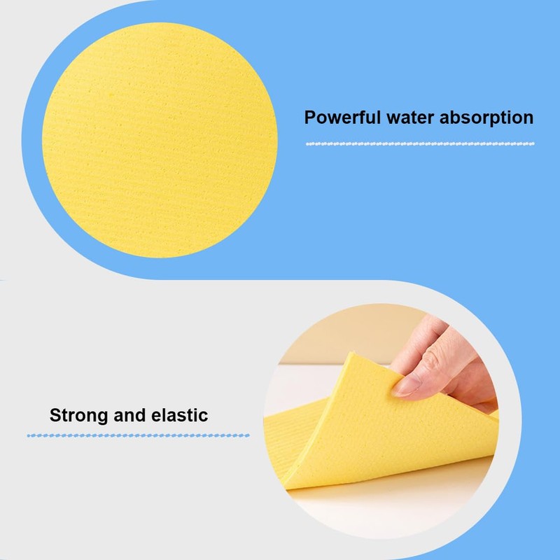 Pack of 5 Sponge Cloth for Kitchen, Reusable Sponge Cloth,