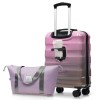 Unbranded 20" Carry-on Luggage with Cup Holder Lightweight Glossy Hardshell