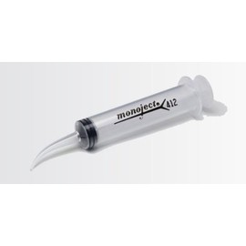 12 cc Disposable Syringe with Tapered Curved Tip
