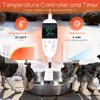 KHEARPSL Heated Automatic Dog Water Bowl Dispenser Outdoor for Large