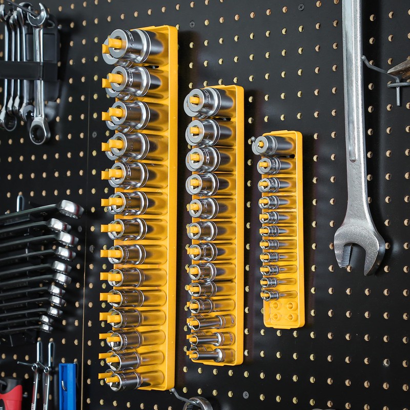 OEMTOOLS 22238 6 Piece SAE and Metric Socket Tray Set,