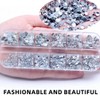 JOCXZI 2150 Pcs Rhinestones-Transparent Round Crystal Rhinestones for DIY Nails