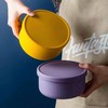 700ml Circular Silicone Lunch Box - Microwave Safe Leakproof Bento