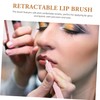 BIUDECO 2pcs Double Sided Lip Brush Retractable Lipstick Applicator Makeup