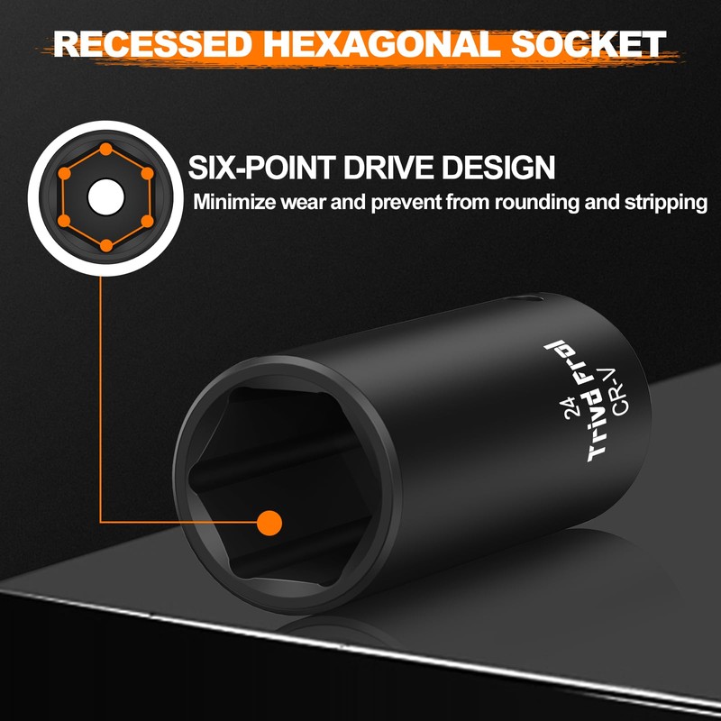 Metric Impact Socket Set 1/2" Drive - Trivd Frol 26
