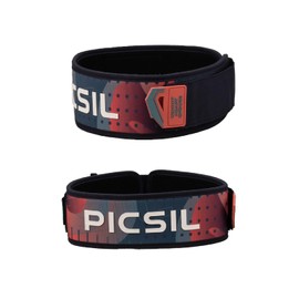 PICSIL Neoprene Straight Lumbar Belt, Ideal for Powerlifting, Squats, Deadlifting, Weightlifting, Designed For All Types of Athletes, 2 Colours, 4 Sizes (Navy, XL)