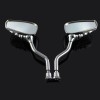 Unbranded Universal Chrome Skeleton Skull Hand Claw Motorcycle Rear View
