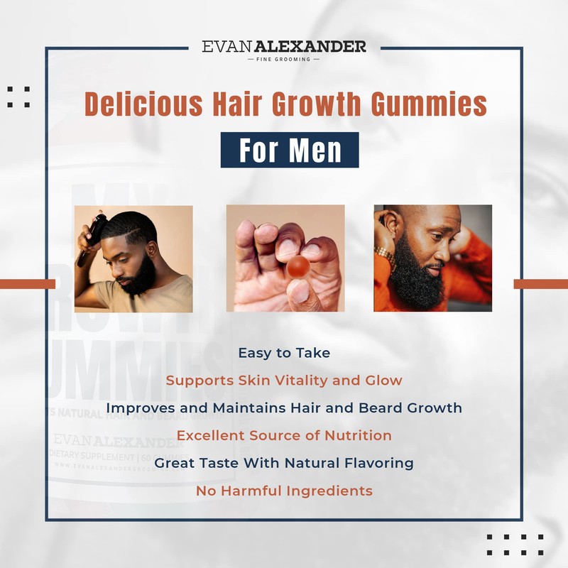 Evan Alexander Grooming My Growth Gummies - 60 Gummies