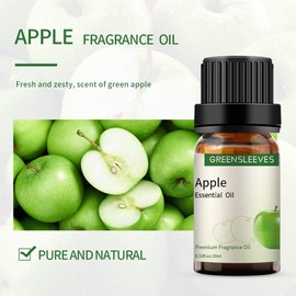 GREENSLEEVES Apple Essential Oil Fruit Fragrance Oils 10ml for Diffusers, Humidifiers