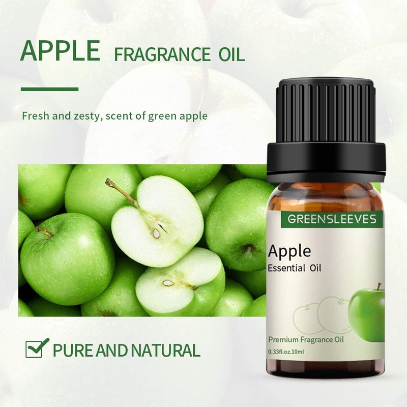GREENSLEEVES Apple Essential Oil Fruit Fragrance Oils 10ml for Diffusers,