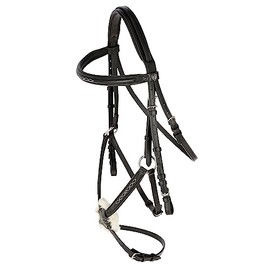 Cancun Snaffle Bridle Black Full