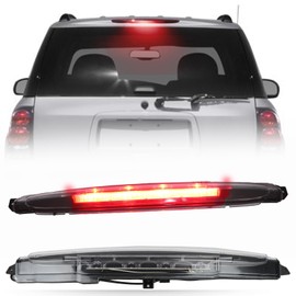 KEEGTBOX High Mount Stop Light LED Third Brake Light Fit For 2002-2009 Chevy Trailblazer GMC Envoy Rear 3rd Brake Lamp Buick Rainier Isuzu Ascender Oldsmobile Bravada Cargo Light(WHITE)
