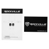 Rockville 200 Channel UHF Wireless Dual Handheld Microphone Mic System