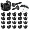 XHTTFDC Magnetic Cable Ties set,20 Magnetic Zip Tie Mounts with