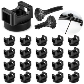 XHTTFDC Magnetic Cable Ties set,20 Magnetic Zip Tie Mounts with 200 Cable Ties,Strong Wire Holder Cables Management,for the management of various electrical cables Multifunctional Wire Storage (22mm)