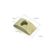 20Pcs M8 Alloy Furniture Connector Half Moon Nuts Spacer Washer