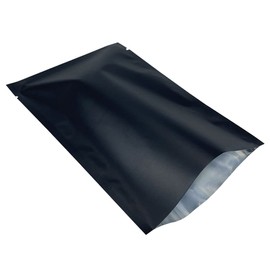 MITOB 200 Pieces Mini Mylar Bags Open Top Food Storage Bags Matte Foil Bag Flat Heat Vacuum Seal Aluminum Pouch for Candy Packing (1.97x3.15 inch, Black)