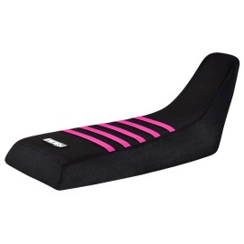 Honda 1986-1989 Honda FourTrax 250 R QUAD Seat Cover Enjoy Mfg BLACK w PINK RIBS #205