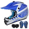 ROOZO Youth Kids Dirt Bike Helmet DOT Certified - Full