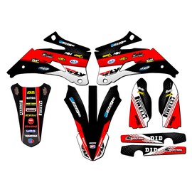 Senge Graphics Inc 2008-2009 YZ 250 F 4-STROKE RICOCHET Black Senge Graphics Kit Compatible with - Base Kit, 19/21