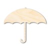 Unfinished Wood Umbrella Shape | Spring Rain | DIY Craft