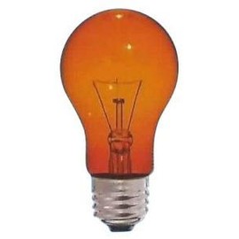 Asahiko Heat Resistant Transparent Color General Bulb PS60 110V60W Base: E26 Amber PS60 E26 110V-60W (AT)