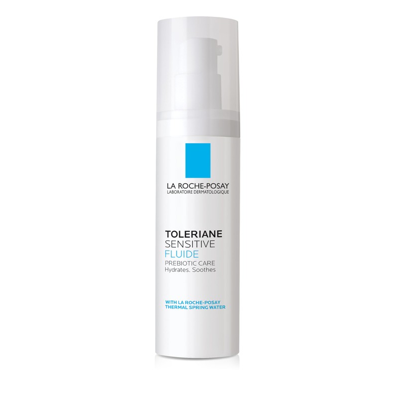 La Roche-Posay Toleriane Sensitive Fluide Protective Moisturizer, Oil-Free, 1.35 Fl.