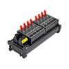 DC 8 Channel Toggle Switch Power Distribution Module, DIN Rail