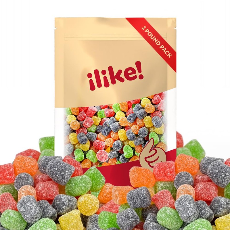 Gum Drops Jelly Candy | 2-Pound Bag | Assorted Fruit