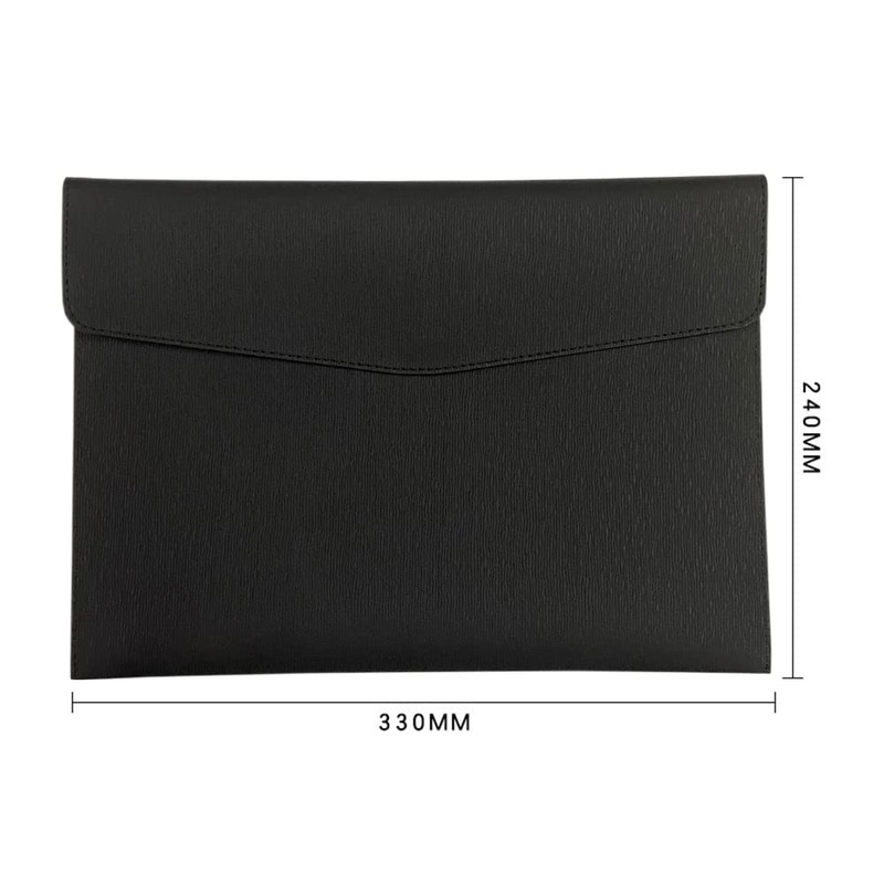 Oneyijun PU Leather A4 File Folder Document Holder Waterproof Portfolio