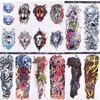 8 Sheets Full Sleeve Temporary Tattoos Stickers Watrproof 8 Sheets