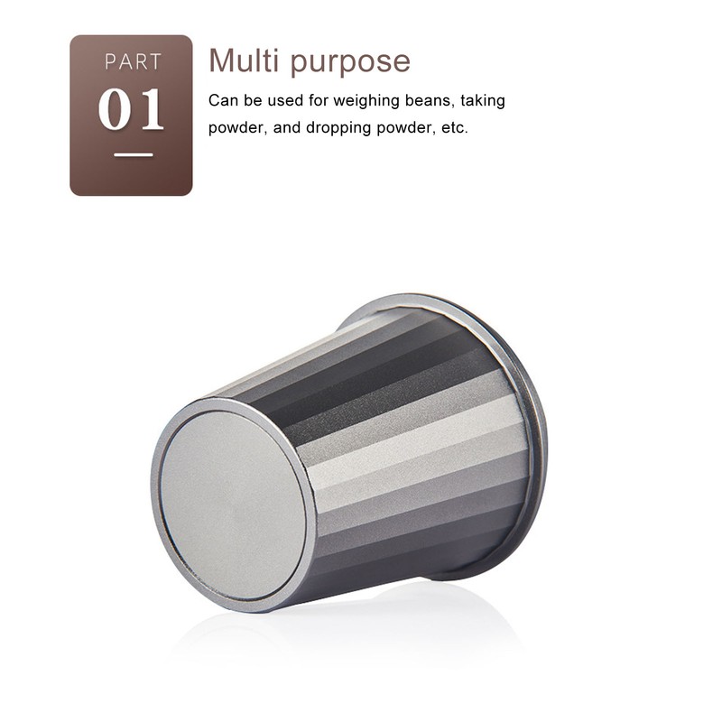 51mm Coffee Dosing Cup Aviation Aluminum Alloy Cup Powder Feeder
