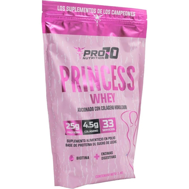 Princess Whey Protein Pro70 Nutrition 1 Kg 33 Servicios