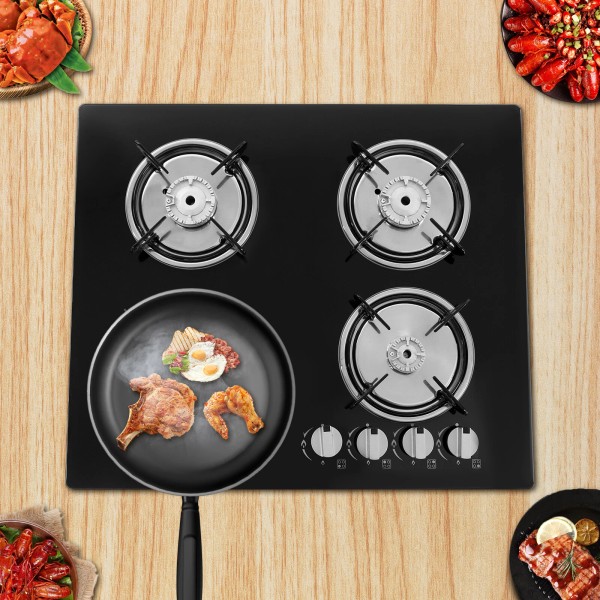 OCASAMI Built-in 4 Burner Gas Stove Gas Cooktop 23.2 Inch