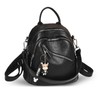 Nicole & Doris Women's Mini Backpack, Synthetic Leather, Round, 3-Way,