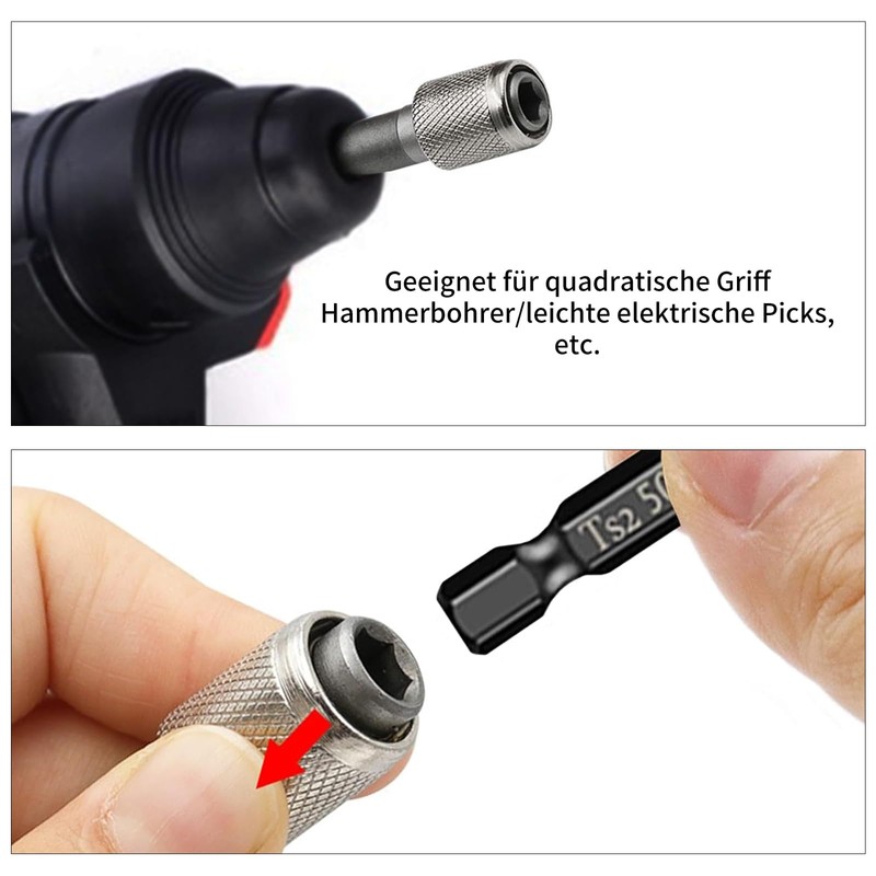 IUSOT SDS Plus Adapter 6.35 mm Pack of 2 SDS