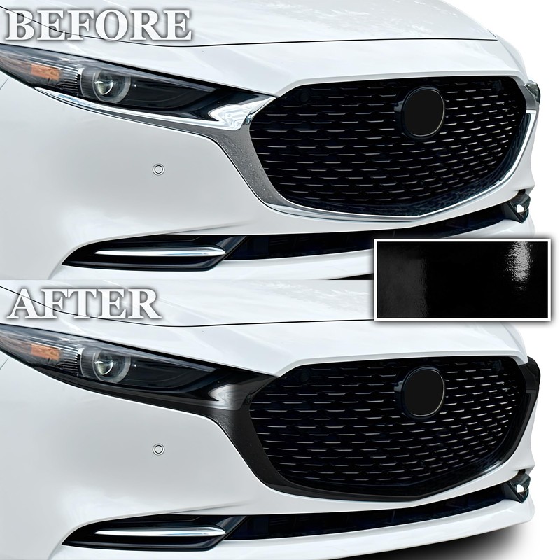BOGAR TECH DESIGNS Front Chrome Delete Overlay Film Compatible with