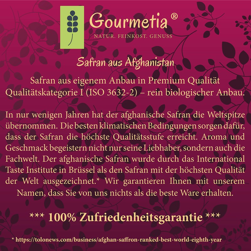 Gourmetia Saffron Powder, Saffron Powder in Premium Quality 5 Grams