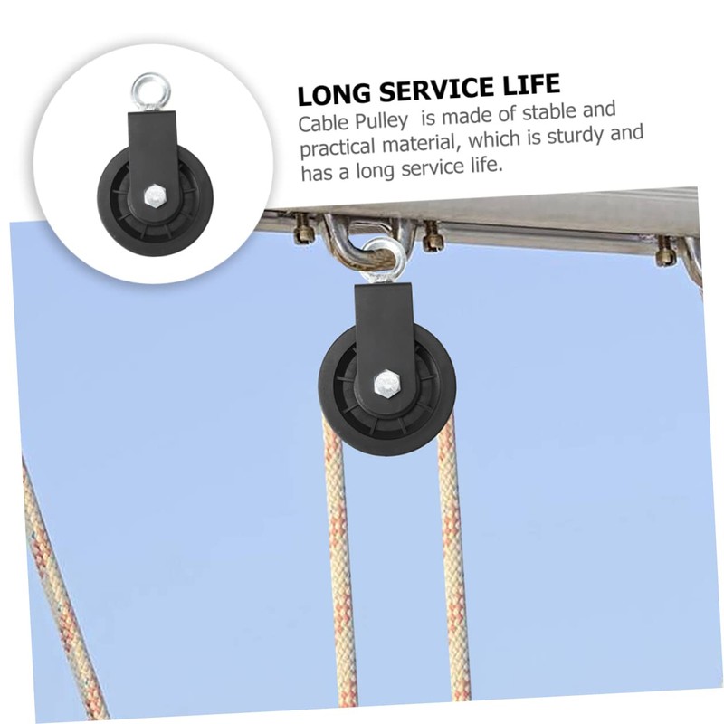 SUPVOX 2Pcs Pulley System Durable Lifting for Home Gym Accessories