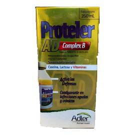 2 Pack. Proteler Ad Complejo B 250 Ml Inmunoestimulante Caseína, Lactosa, Vitaminas