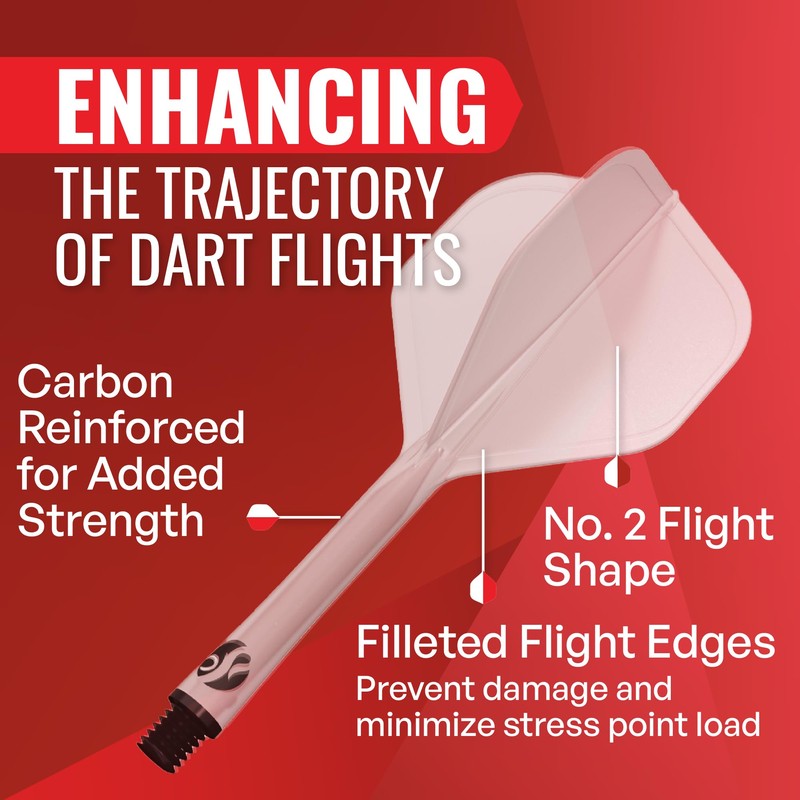 Shot! Darts Flight Deck One Piece Dart Flight and Shaft