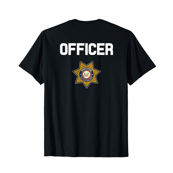 Security Officer Enforcement Badge Police Guards Duty T-Shirt