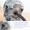 Tooyuart Motorcycle Helmet Rack Wall Mount,Red Skull Helmet Holder Wall