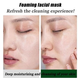 Mascarilla de espuma para el cuidado de la piel – Centella Asiatica 12 unidades máscara, control de aceite hidratante, limpieza profunda, máscara de e