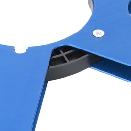 Empty Tape Spool, 1/4 10.5 Inch 6-Hole Universal Open Reel Tape Reel Aluminium Alloy Reel Reel for Studer (Blue)