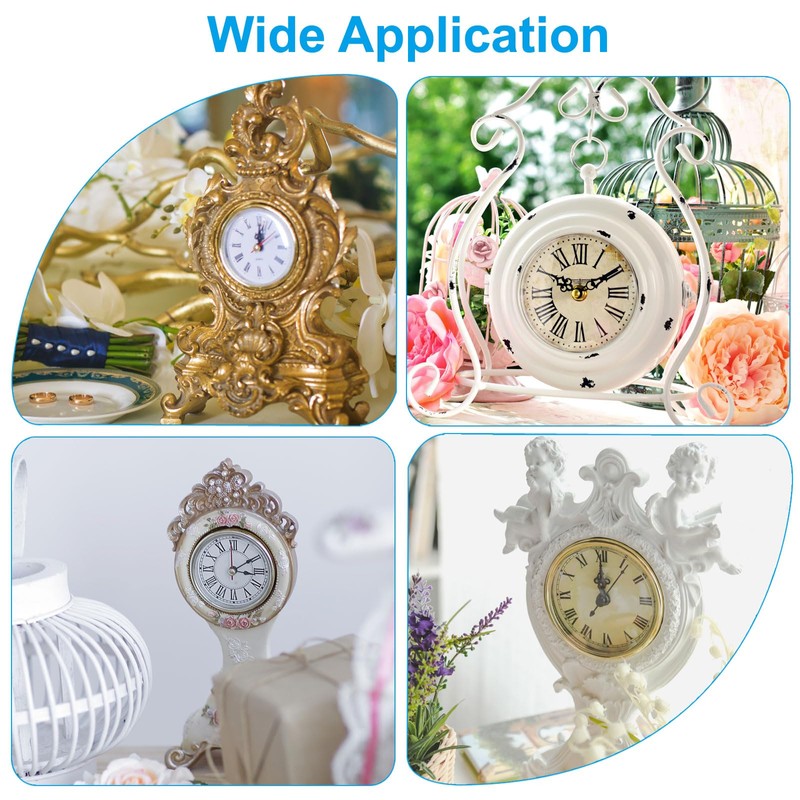 PATIKIL 80 mm Quartz Movement Wall Clock, Silent Roman Numerals