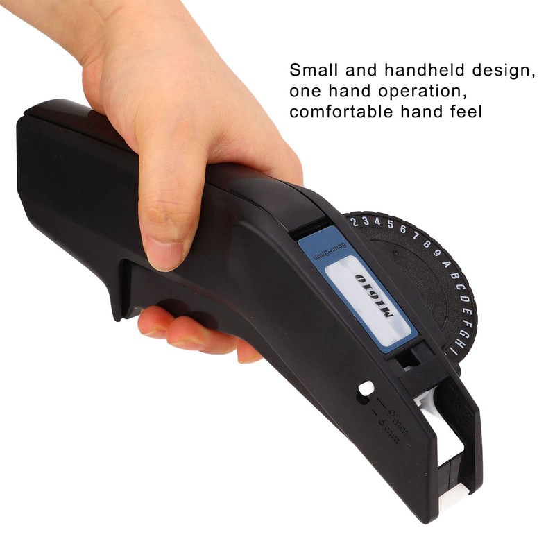 Greensen Transparent Single Hand ABS Embossing Label Printer, Portable, 6-9