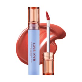 LOVB LOVB (Love Love) Pudding Grow Tint Korean Cosmetics Difficult to Fall Plump Lip Tint Moisture Base Long Lasting Glossy Moisture Yebe Fall 4g (x1) (04 Sunset Beige)